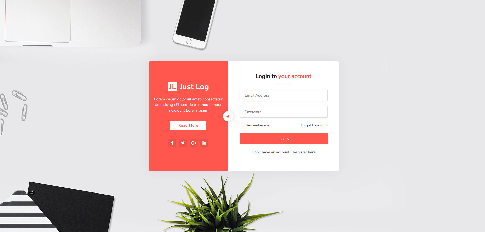自适应身份验证HTML5模板